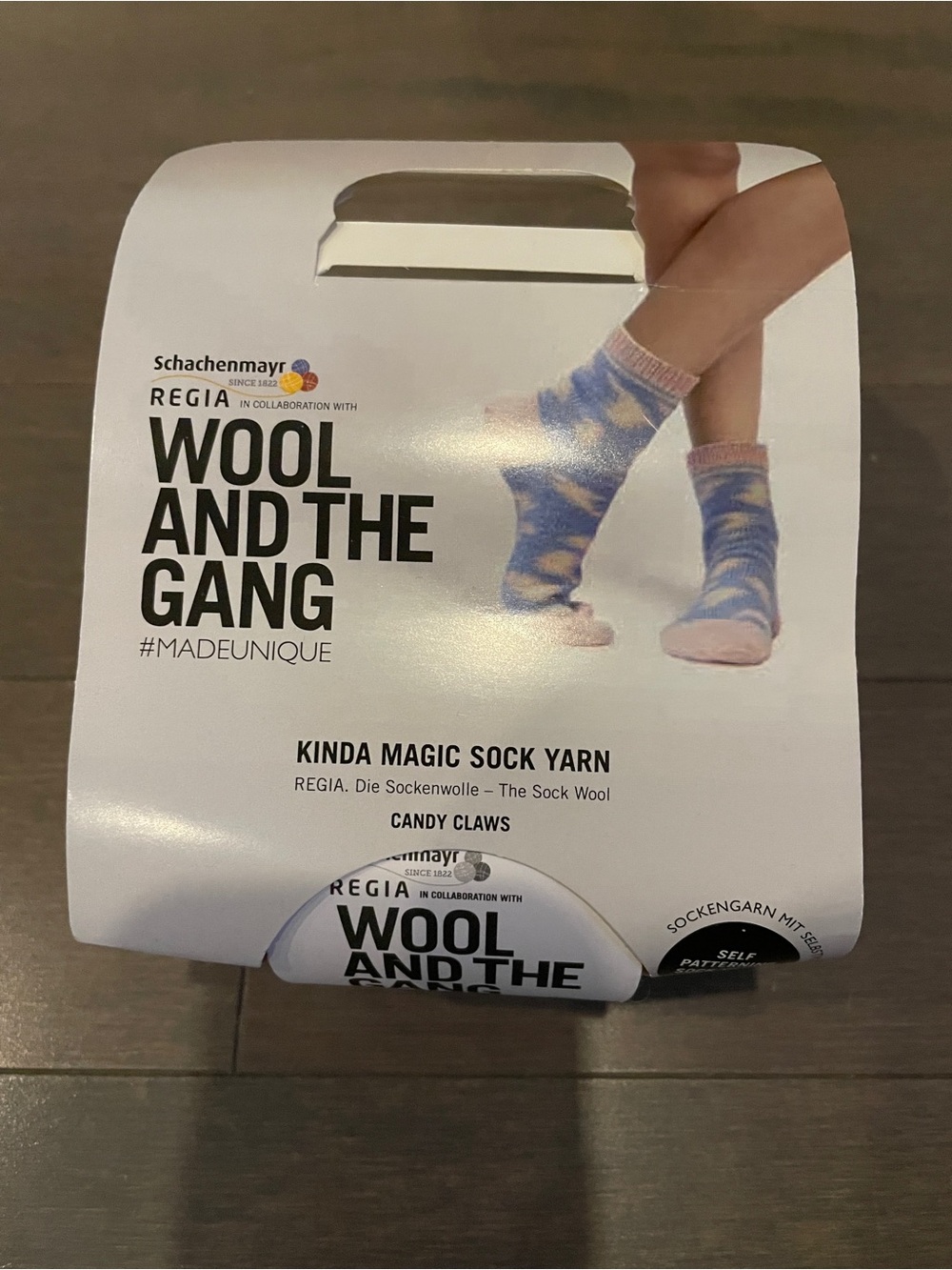 Wool and the Gang Kinda Magic Sock Yarn Blue, Pink